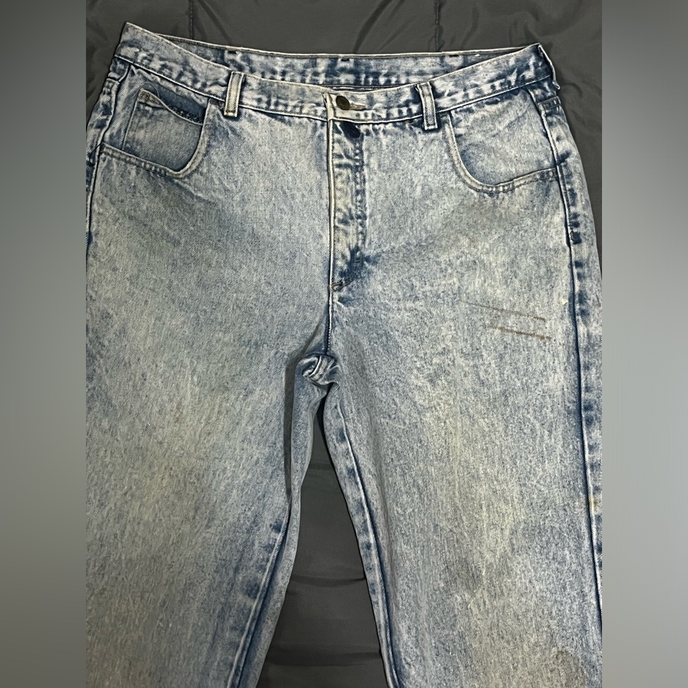 Vintage 80s 90s Calvin Klein Acid Wash USA Cotton Jeans - Picture 2 of 13